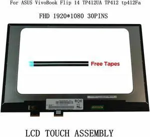 FHD 14.0 LCD Touch Screen display panel Assembly for ASUS VivoBook Flip 14 TP412 TP412FA TP412F TP412U TP412UA