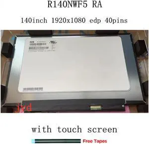 model R140NWF5-RA IPS FHD LCD Screen lcd LED Panel Touch screen R140NWF5 RA fit for lenovo t490 t490s 1920x1080 40 pin