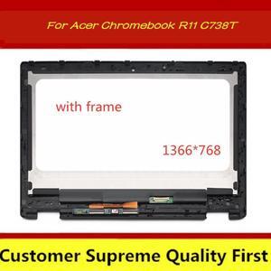 11.6" HD Replacement For Acer Chromebook R11 C738T Touch Digitizer LCD Screen Display+ Bezel Assembly 1366x768