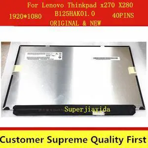 12.5" FHD Laptop Touch Screen R125NWF4 R2/B125HAK01.0 FRU 01YN108 01YN107 for Lenovo X270 X280 LCD Matrix 1920x1080 IPS Panel