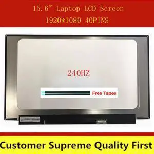 15.6" Laptop LCD Screen LQ156M1JW16 LQ156M1JW26 LQ156M1JW09 LQ156M1JW06 LQ156M1JW08 240HZ 1920*1080 40PIN For MSI GS65 Series