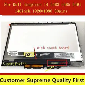 14" 1080p For Dell Inspiron 14 5482 5485 5491 2-in-1 p93g p93g001 LCD Touch Screen Digitizer Replacement Assembly With Frame
