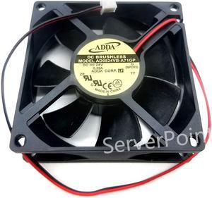 for ADDA AD0824VB-A71GP 8025 24V 0.38A 2-wire  cooling fan