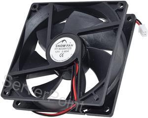 YY9225H12S  92*92*25mm Two Wires Square Cooler Fan DC12V 0.60A