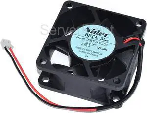 Genuine D06T-24TG DC24V 0.08A 2-Pin 60x60x25MM Square Cooling Fan