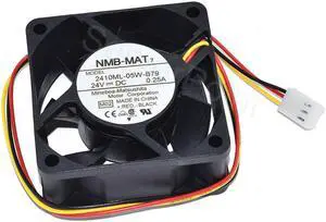 For NMB MAT 2410ML-05W-B79DC 24V 0.25A 60x60x25mm Three Lines Square Cooling Fan For NMB MAT 2410ML-05W-B79DC 24V 0.25A 60x60x25mm Three Lines Square Cooling Fan