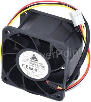 Genuine FFB0612EHE DC12V 1.20A 60*60*38mm 3-Pin Violence Cooling Fan
