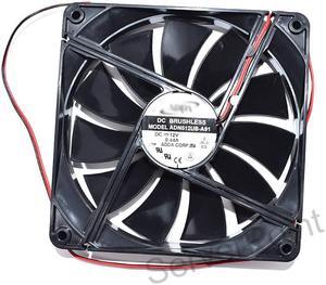 Genuine For ADN512UB-A91 1U  DC 12V 0.44A 2500RPM 135*135*25mm 2 Lines Square Server Cooling Fan