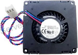 Genuine For BFB0612HB -8B25 9H1P Server Cooling Fan DC 12V 0.32A 60x60x15mm 3-wire