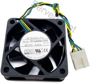For PVA045E12M -P01-ae DC 12V 0.20A 45x45x15mm Server Cooler Fan