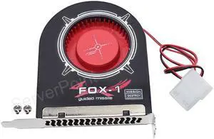 For PC Computer Chassis Case Heat Sink PCI Fan 2200RPM IDE Molex Power Radiator Blower FOX-1 Blow 12V 2-Pin Long Life Cooler Fan