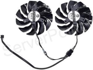 PLD09210S12HH DC 12V 0.40A 4-Wire A Pair 2PCS Graphics Card Cooler Fans For Gigabyte GeForce GTX 1050 Ti RX 480 470 GTX 1060 G1