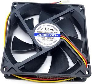 for Jamicon JF0925H1UM-R DC 12V 0.42A  3-Wire Server Square Fan 90x90x25mm