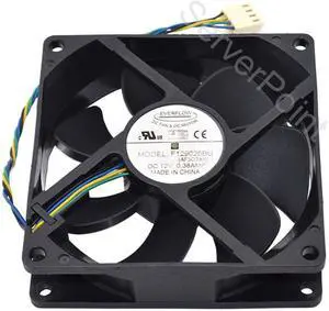 Well Tested Cooling Fan F129025BU  9025 DC12V 0.38A Four Pins Square Cooling Fan For EVERFLOW
