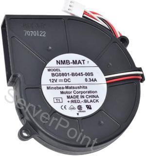 Cooling Fan BG0801-B045-00S 3-Wire DC12V 0.34A For NMB-MAT Cooler