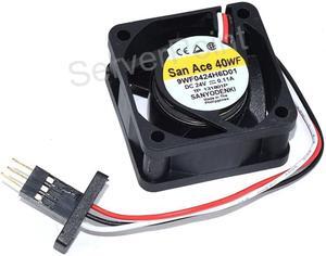Genuine 9WF0424H6D01 DC24V 0.11A 4020 4CM 3-Pin Server Square Cooling Fan