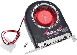 For FOX-2 System Blower DC12V For Computer Chassis Cooling Fan PCI Slot Bit Cooler Long Life Bearing Design High Air Flow