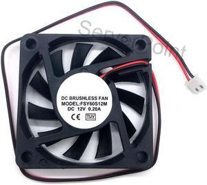 Genuine for FONSONING FSY60S12M DC 12V 0.2A 60x60x10mm 2-wire Server Cooling Fan