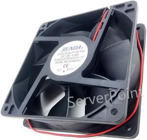 for RUNDA RD12038S24H DC 24V 0.36A 120x120x38mm 2-wire Server Square Fan
