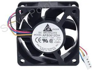 Well Tested AFB0612DH  DC12V 1.10A 60x60x25MM 6025 Four Lines  Square Cooler Fan