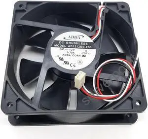 FOR AD1212UB-F53 12V 0.70A 12038 12CM 120x120x38mm 3 lines cooling fan