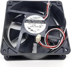 FOR AD1212UB-F53 12V 0.70A 12038 12CM 120x120x38mm 3 lines cooling fan