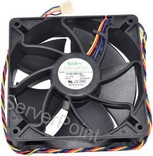 Genuine 12V 1.85A V12E12BS1B5-07 12038 120*120*38mm four-Wire with temperature control fan