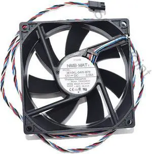 For NMB-MAT 3610KL-04W-B76 FA1 DC 12V 0.56A 92x92x25mm 4 Wires Server Square Cooler Fan