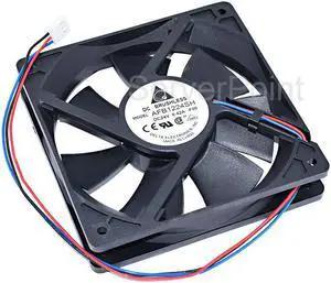 Genuine AFB1224SH DC24V 0.42A 120*120*25mm 3-Pin Square Cooling Fan