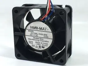 NMB-MAT 2410ML-04W-B66 G01 DC 12V 0.40A 60x60x25mm Server Square Fan