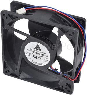 EFB1324SHE DC 24V 1.38A 3-wire 127x127x38mm Server Cooler Fan