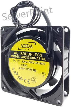 For ADDA  AD0824UB-A71GL 8CM AC220V-240V 0.08A 50/60HZ Cooling Fan