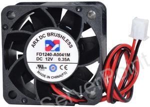 For ARX FD1240-A0041M DC 12V 0.35A 40x40x28mm 2 Lines Server Square Fan