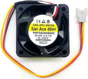 9WF0424H6D05 4020 DC 24V 0.11A 3-P axial cooling fan waterproof