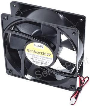 Well Tested 12038 12CM 9WG1224J103 DC24V 1.0A Two Wires Large Volume Violent Waterproof Heat Radiation Fan