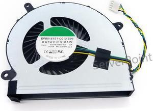 For FAN FOR SUNON EFB0151S1-C010-S99 Dell Inspiron 24 5459 All-In-One Desktop CPU Cooling Fan DYKW1