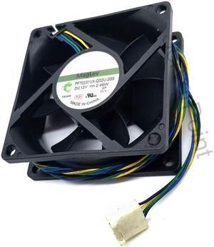 Genuine PF70251VX-Q02U-S99 DC 12V 2.46W 70x70x25mm 4-wire Server Cooler Fan