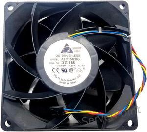 Genuine  AFC1512DG  DC 12V 1.80A 15050 15cm 150*150*50mm 3800RPM 4 Wires Extra Large Wind Turbine Cooling Fan