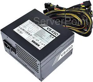 PSU stability low noise non modular power supply VS450 Max 450W