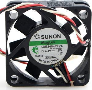 KDE2404PFVX Double Ball Bearing Cooling Axial Fan DC 24V 1.9W 4010 40mm 40*40*10mm for SUNON