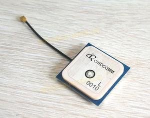 GPS+Glonass internal CIROCOMM ceramic active antenna 1.5dbi gain IPEX interface 25*25*4mm RF cable 68mm