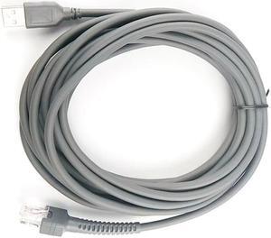10M Barcode Scanner USB Cable With anti-interference magnetic ring for LS1203 LS2208 LS4208 LS3008 CBA-U01-S07ZAR Z17