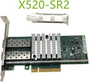 X520-SR2 10GBase PCI Express x8 82599ES Chip Dual Port Ethernet Network Adapter E10G42BFSR,SFP not included