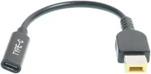 USB-C Type-C female to Slim Tip Power Cable works with for Lenovo 65W Slim tip laptops USB-C Type-C female to Slim Tip Power Cable works with for Lenovo 65W Slim tip laptops