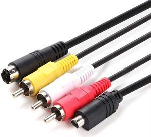 Replacement VMC-15FS VMC-30FS 10Pin Audio Video Cable AV TV-Out Cord Compatible with Sony Handycam Camcorder DCR-SR80 DCR-SR80e