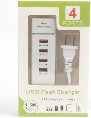 4 Port 6.8A USB Charging Charger Station Hub for iPhone/Samsung/iPad/Tablet/GPS