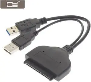USB 3.0 to SATA 22 Pin 2 5" Hard Disk Driver Adapter with USB 2.0 Power Cable