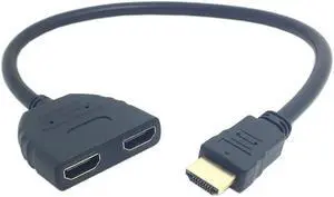 HDMI Switch 2 Ports HDMI Switcher Splitter for PC HDTV Laptop 1080P HDMI Male to Dual Female
