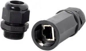 Waterproof Connectors Locking CAT6 RJ45 Female to Female Lan Ethernet Network Waterproofable Extension Adapter Coupler