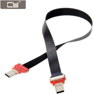 DZ 20cm FPC Flat USB 3.1 Type-C USB-C Male to Male Data Cable for Laptop & Phone & Drive DZ 20cm FPC Flat USB 3.1 Type-C USB-C Male to Male Data Cable for Laptop & Phone & Drive